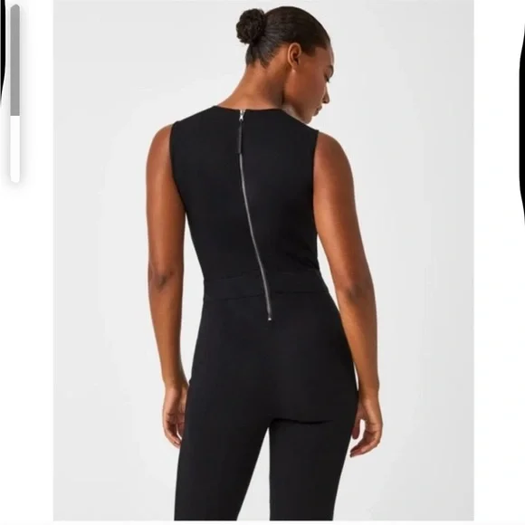 SPANX Perfect Sleeveless Jumpsuit in Black - Picture 3 of 11